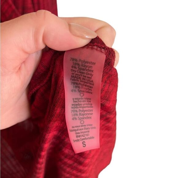 LuLaRoe Sarah Cardigan Duster Red Size Small - Picture 4 of 5
